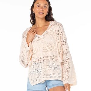 Roxy Hippie Love Sweater women’s Medium Coastal Boho sweater